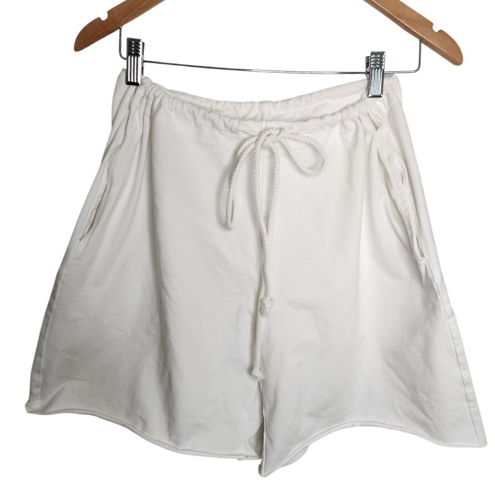 Free People Movement White Drawstring Lounge Yoga Athletic Comfy Shorts Small